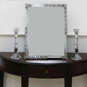 آینه شمعدان نقره شکوفه