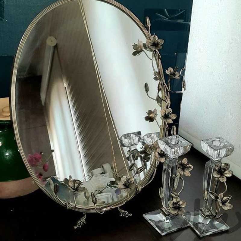 آینه و شمعدان نقره